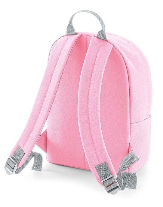 Bagbase BG125S Mini Fashion Backpack - Classic Pink/ Light Grey