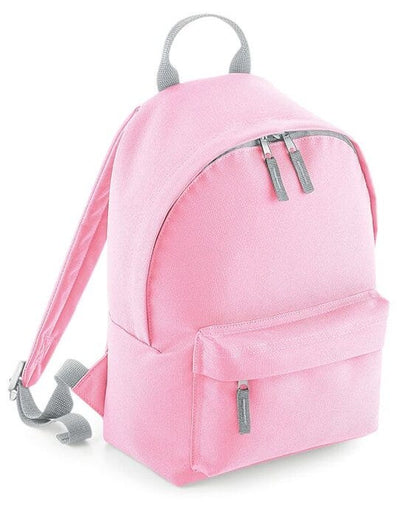 Bagbase BG125S Mini Fashion Backpack - Classic Pink/ Light Grey