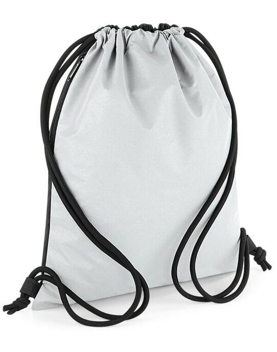 Bagbase BG137 Reflective Gymsac - Silver Reflective