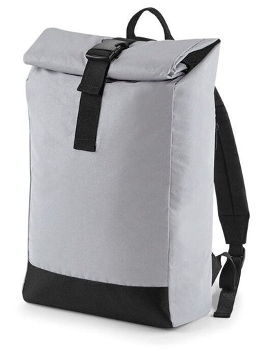 Bagbase BG138 Reflective Roll-Top Backpack - Silver Reflective