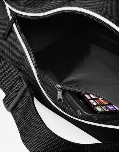 Bagbase BG14 Retro Shoulder Bag - Black/White