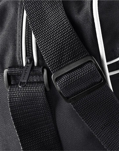 Bagbase BG14 Retro Shoulder Bag - Black/White