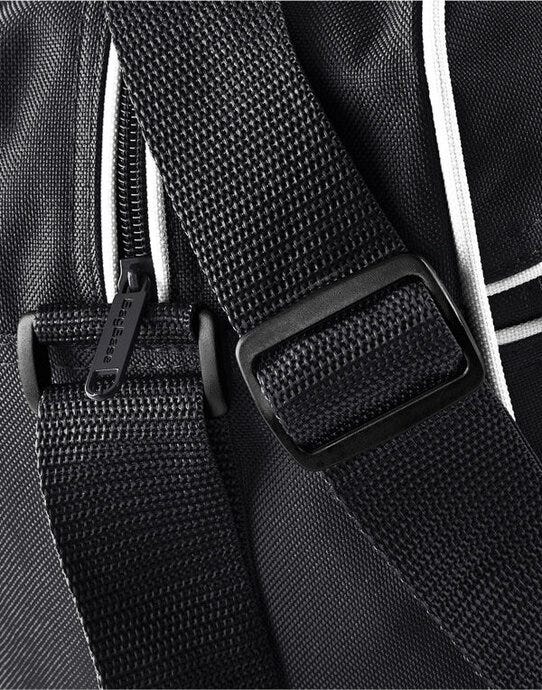 Bagbase BG14 Retro Shoulder Bag - Black/White