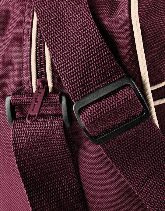 Bagbase BG14 Retro Shoulder Bag - Burgundy/Sand