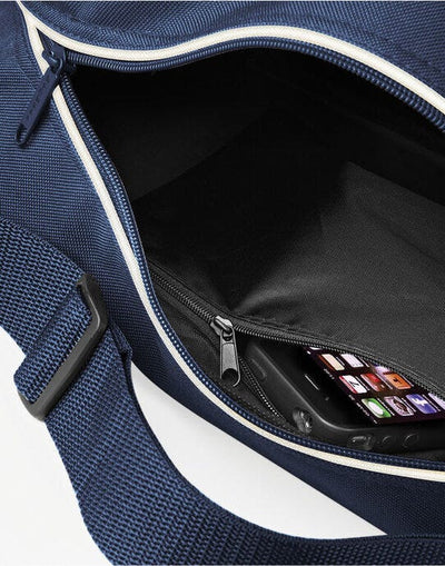 Bagbase BG14 Retro Shoulder Bag - French Navy/White