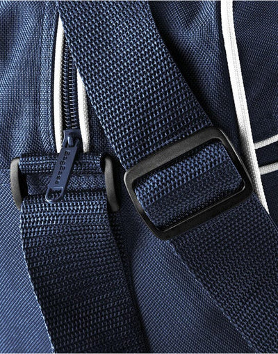 Bagbase BG14 Retro Shoulder Bag - French Navy/White