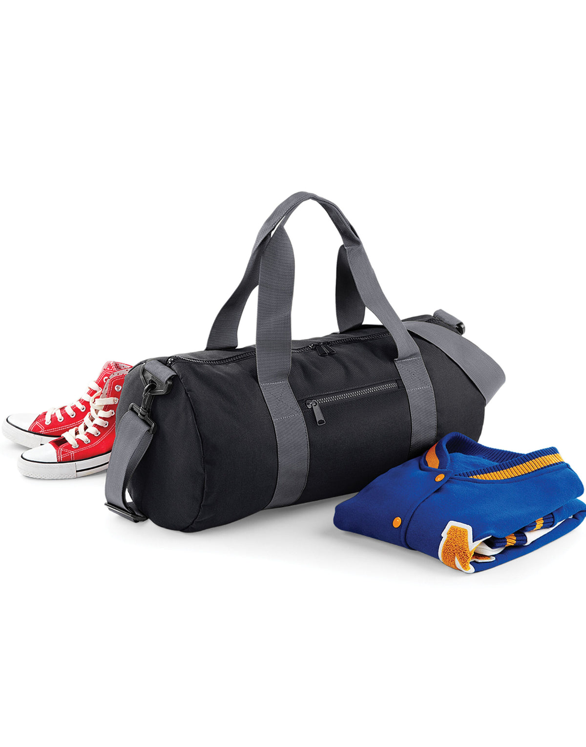 Bagbase BG140 Original Barrel Bag - Black/Grey