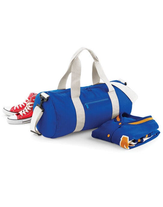 Bagbase BG140 Original Barrel Bag - Bright Royal/off White