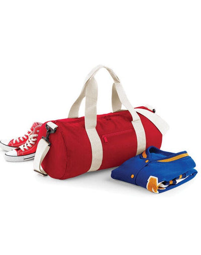 Bagbase BG140 Original Barrel Bag - Classic Red/Off White