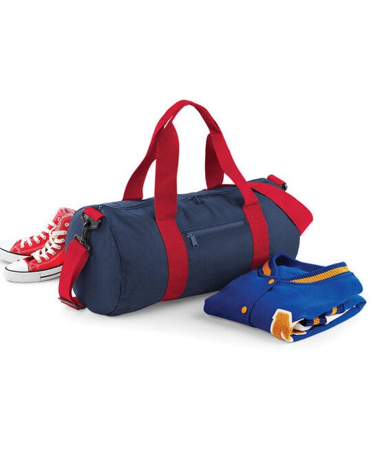 Bagbase BG140 Original Barrel Bag - French Navy/Classic Red