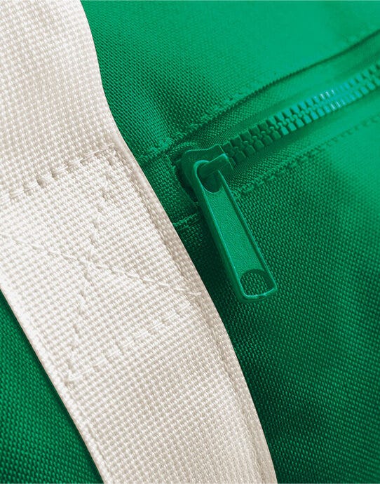 Bagbase BG140 Original Barrel Bag - Kelly Green/Off White