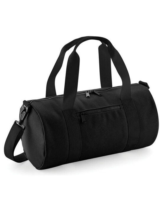 Bagbase BG140S Mini Barrel Bag - Black/Black