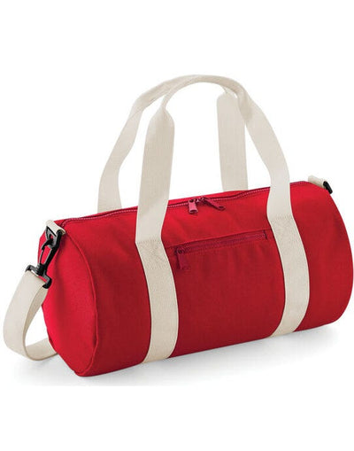 Bagbase BG140S Mini Barrel Bag - Classic Red/Off White