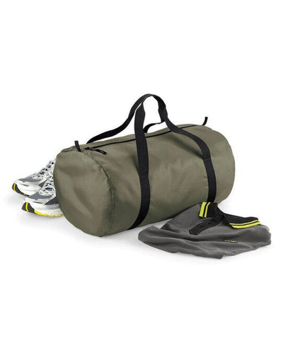 Bagbase BG150 Packaway Barrel Bag - Olive/Black