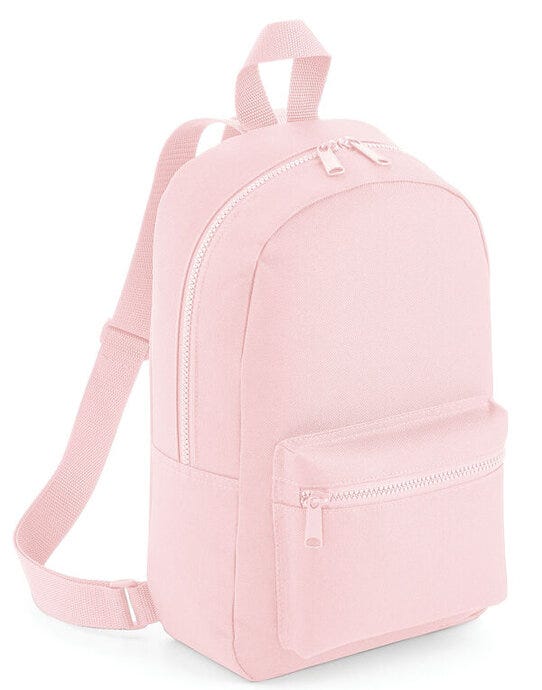 Bagbase BG153 Mini Essential Fashion Backpack - Powder Pink