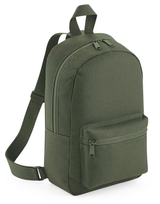 Bagbase BG153 Mini Essential Fashion Backpack - Olive Green
