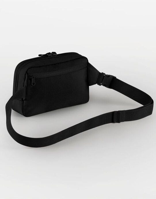 Bagbase BG187 Premium Recycled Cross Body Bag - Black