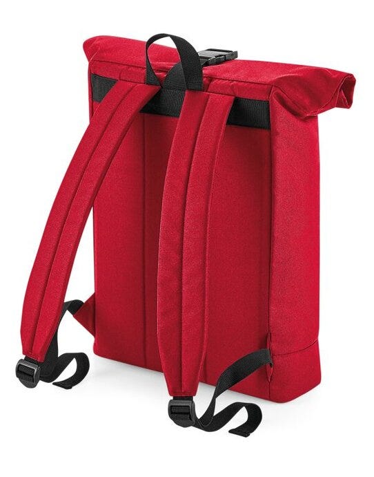 Bagbase BG286 Recycled Roll-Top Backpack - Classic Red
