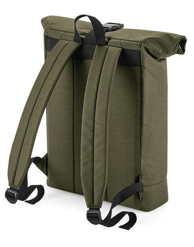 Bagbase BG286 Recycled Roll-Top Backpack - Military Green