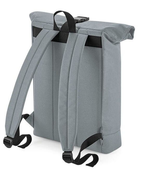 Bagbase BG286 Recycled Roll-Top Backpack - Pure Grey
