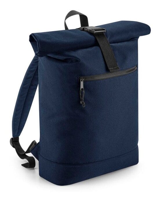 Bagbase BG286 Recycled Roll-Top Backpack - Navy
