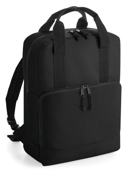 Bagbase BG287 Recycled TwinHandle Cooler BPack - Black