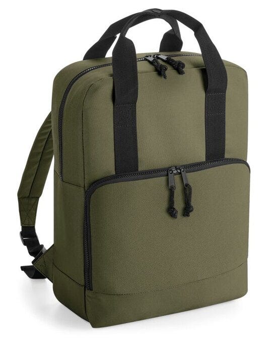 Bagbase BG287 Recycled TwinHandle Cooler BPack - Military Green