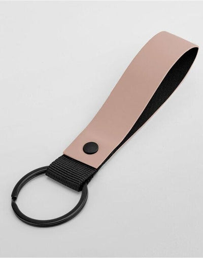 Bagbase BG324 Matte PU Keyring - Nude Pink