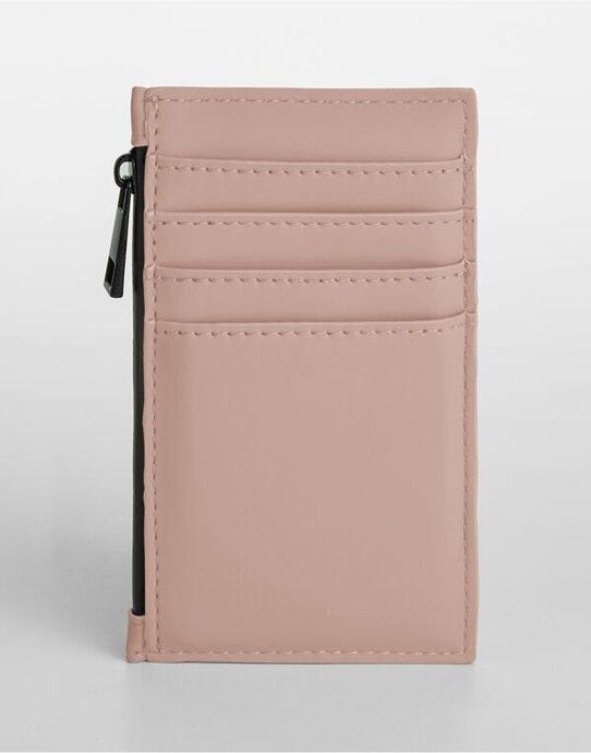 Bagbase BG326 Matte PU Card Holder - Nude Pink