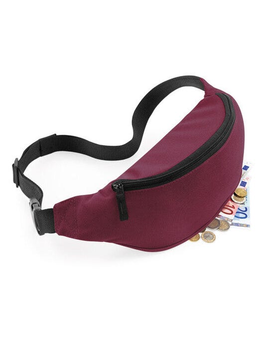 Bagbase BG42 Belt Bag - Burgundy
