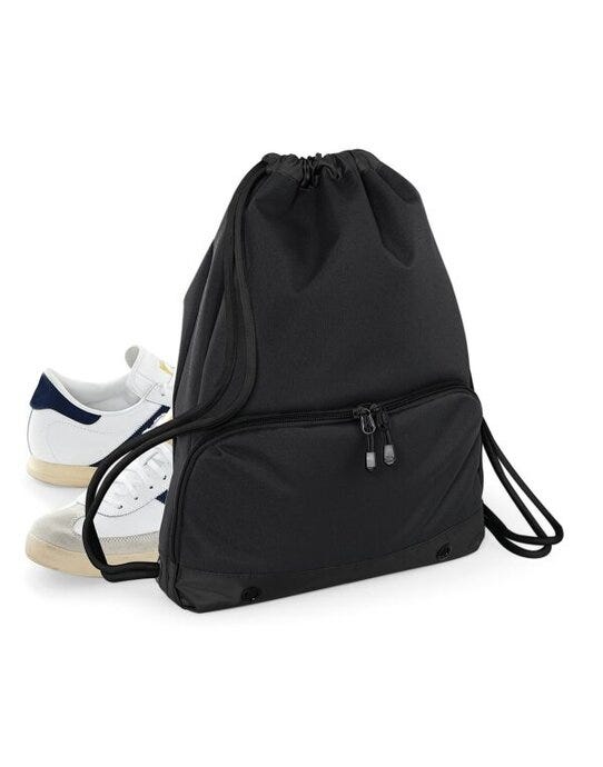 Bagbase BG542 Athleisure Gymsac - Black/Black