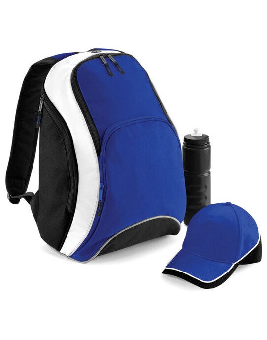 Bagbase BG571 Teamwear Backpack - Bright Royal/Black/White