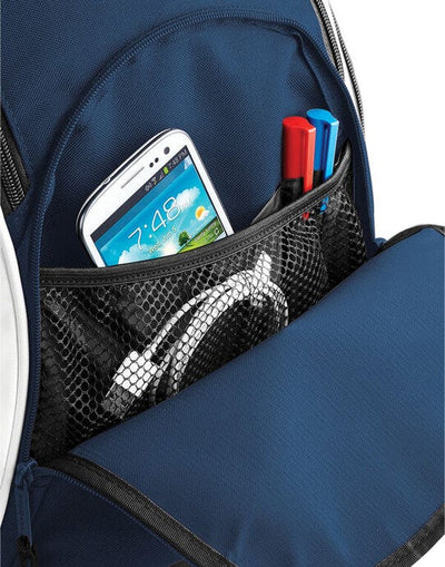 Bagbase BG571 Teamwear Backpack - French Navy/Bright Royal/White