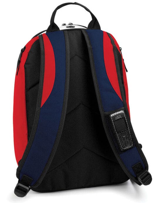 Bagbase BG571 Teamwear Backpack - F Navy/Classic Red/White
