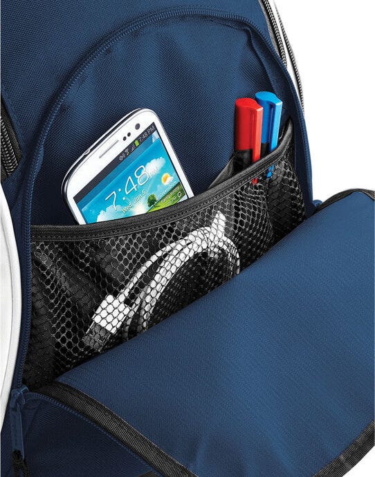 Bagbase BG571 Teamwear Backpack - French Navy/White