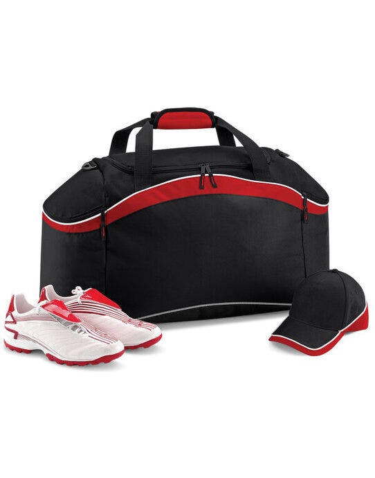 Bagbase BG572 Teamwear Holdall - Black/Classic Red/White