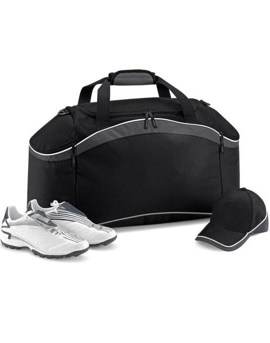 Bagbase BG572 Teamwear Holdall - Black/Graphite Grey/White