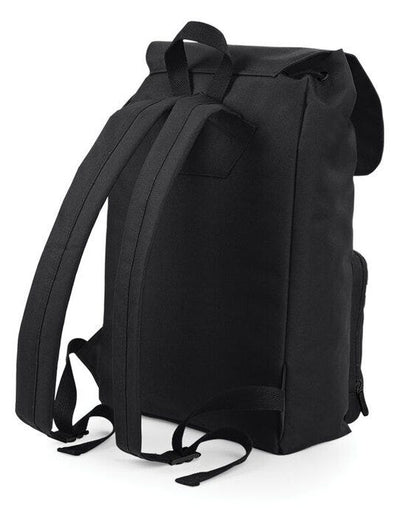 Bagbase BG613 Vintage Laptop Backpack - Black/Black