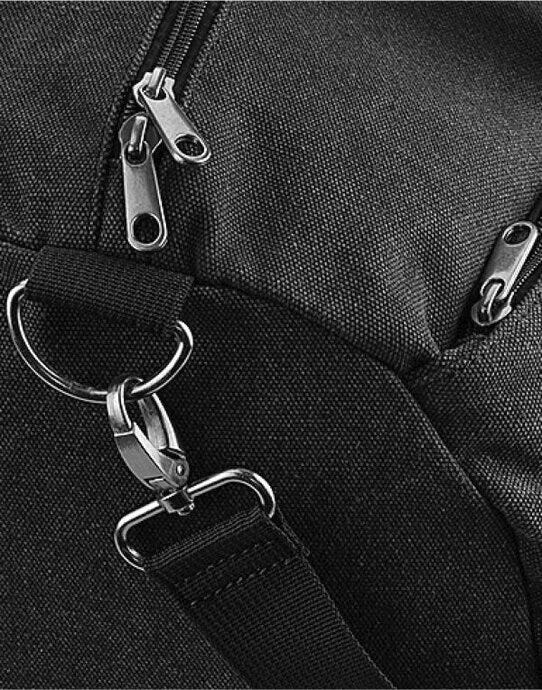 Bagbase BG655 Vintage Canval Barrel Bag - Vintage Black