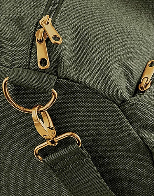 Bagbase BG655 Vintage Canval Barrel Bag - Vintage Military Green