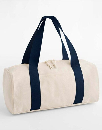 Bagbase BG676 Edit Canvas Duffle - Natural/Navy