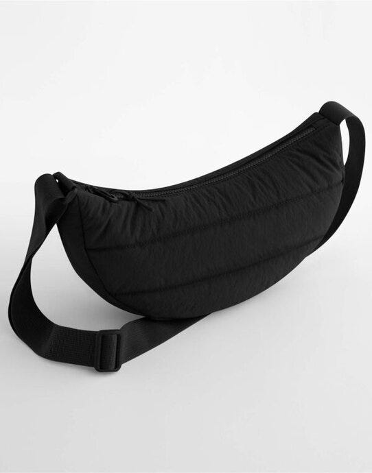 Bagbase BG703 Quilted Cross Body Bag - Black