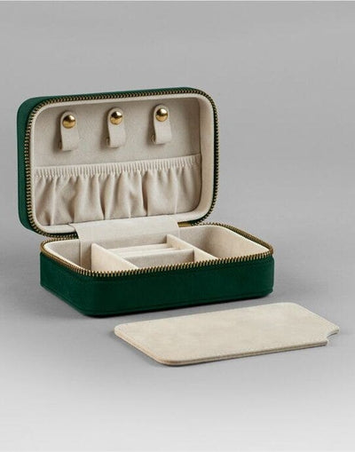 Bagbase BG710 Velvet Travel Jewellery Box - Dark Emerald