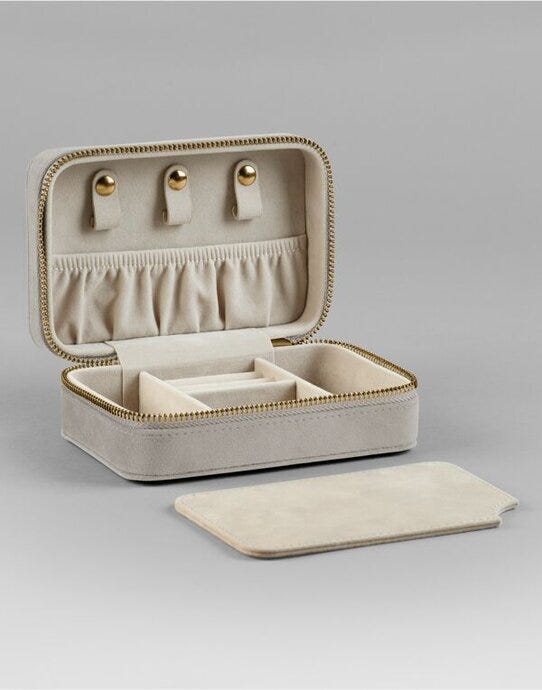 Bagbase BG710 Velvet Travel Jewellery Box - Moonstone