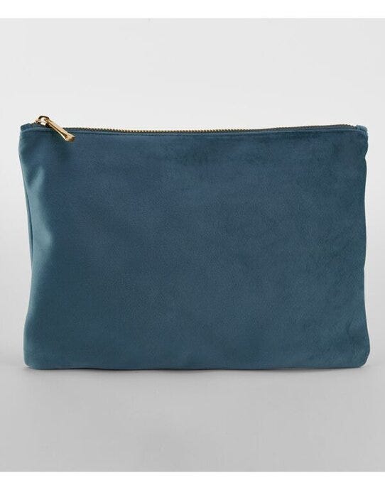 Bagbase BG715 Velvet Accessory Pouch - Blue Topaz
