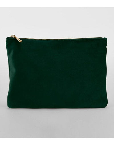 Bagbase BG715 Velvet Accessory Pouch - Dark Emerald