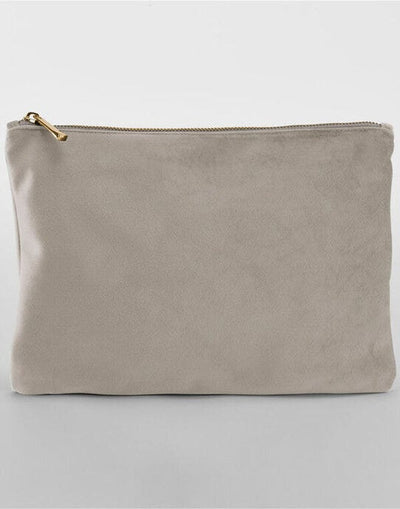 Bagbase BG715 Velvet Accessory Pouch - Moonstone