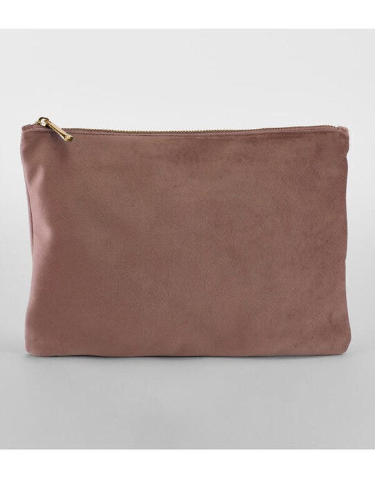 Bagbase BG715 Velvet Accessory Pouch - Rose Quartz
