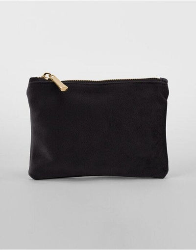 Bagbase BG715 Velvet Accessory Pouch - Black Onyx