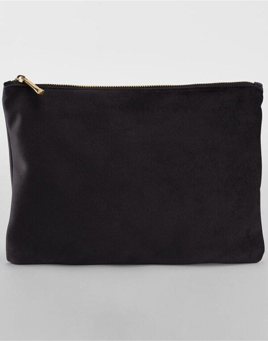 Bagbase BG715 Velvet Accessory Pouch - Black Onyx